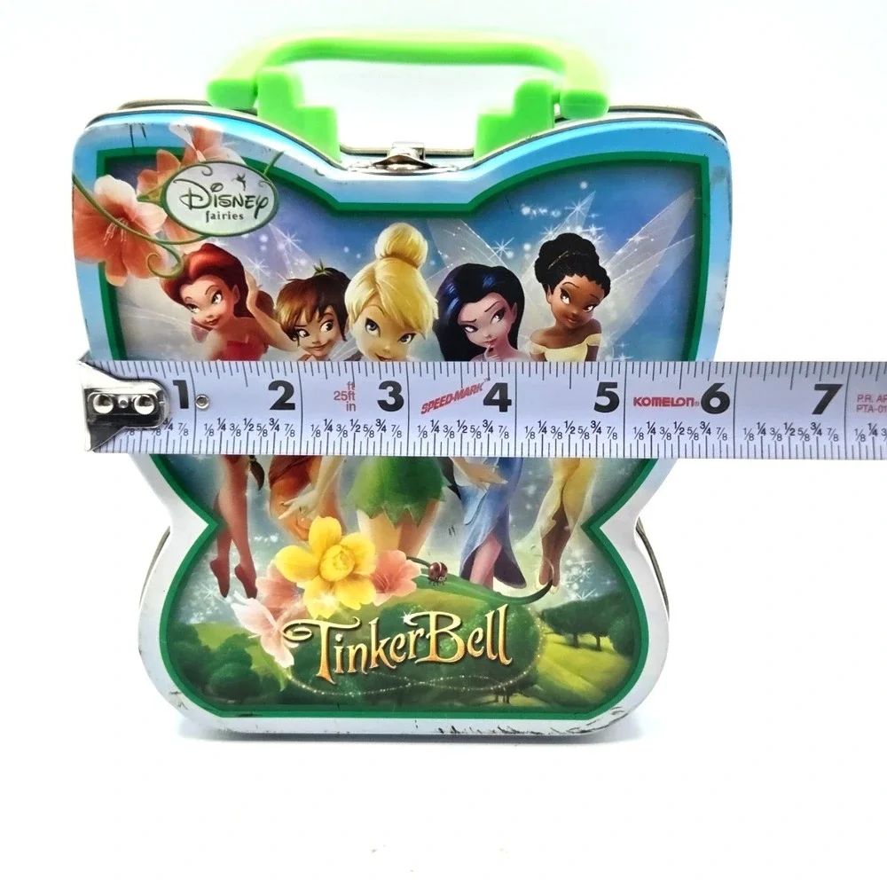 DISNEY Tinker Bell and Fairies Metal Tin Lunchbox Storage Box Jewelry‎ Box